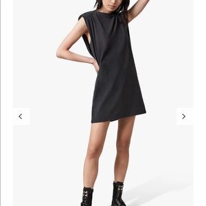 AllSaints Coni Tank Dress, Acid Washed Black
